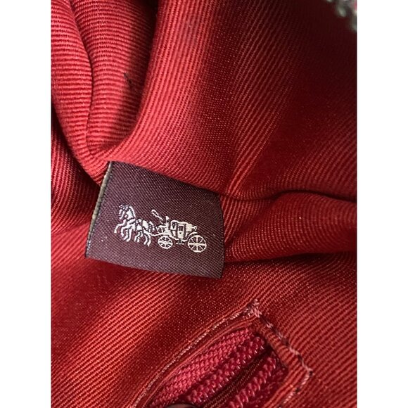 Coach Mini Bennett Satchel F38948 – Red Black Buffalo Plaid – Crossbody Bag - Picture 12 of 16